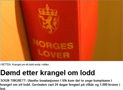 Krangel om lodd i Vik